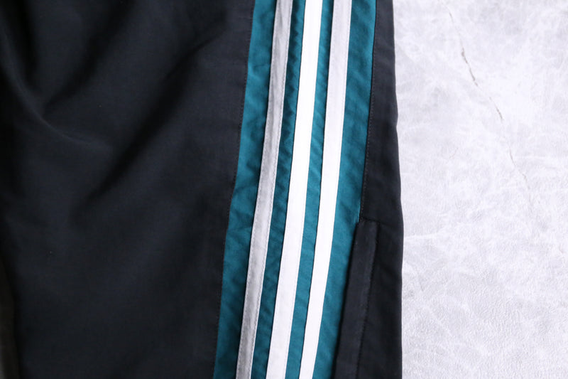 "adidas" turquoise line nylon pants