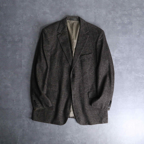 "HUGO BOSS" herringbone textile tailored jacket