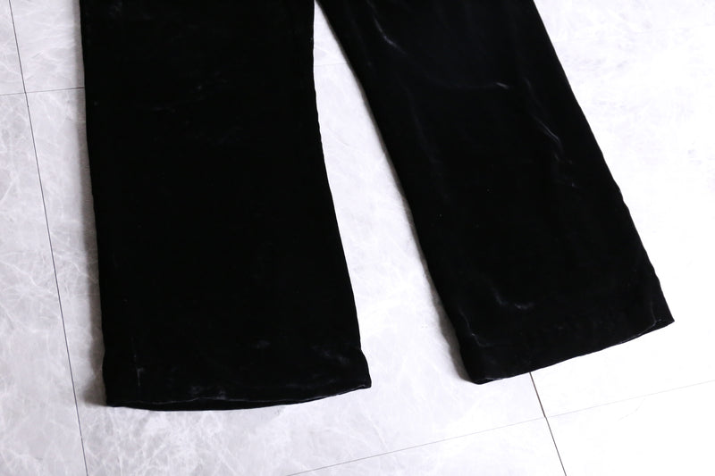 no mistake black color velor pants
