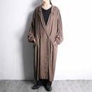 brown color linen gown