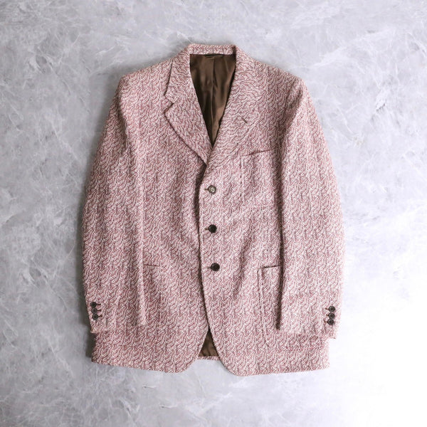 70’s allover pattern tailored jacket