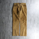 "POLO JEANS" camel brown color straight suede pants.