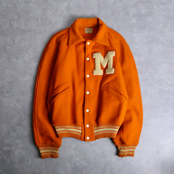 60's vintage orange color award jacket