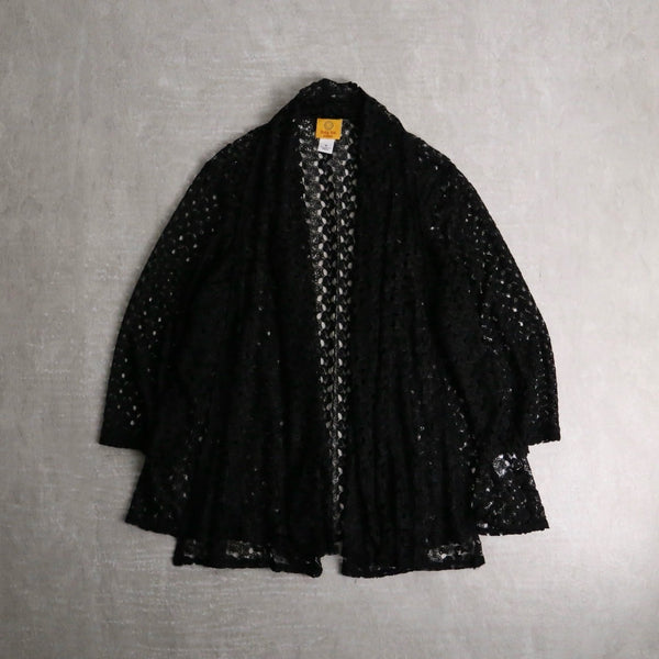 black lace haori jacket