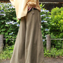 out pocket design khaki HAKAMA pants