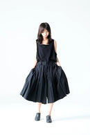 BISHOOL Wool Gabardine Wide Pleats 袴 Half Pants