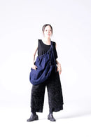 BISHOOL Wash Denim Volume OBI Bag