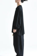 BISHOOL Sequins Embroidery Layered Cut Sew -花火 black-