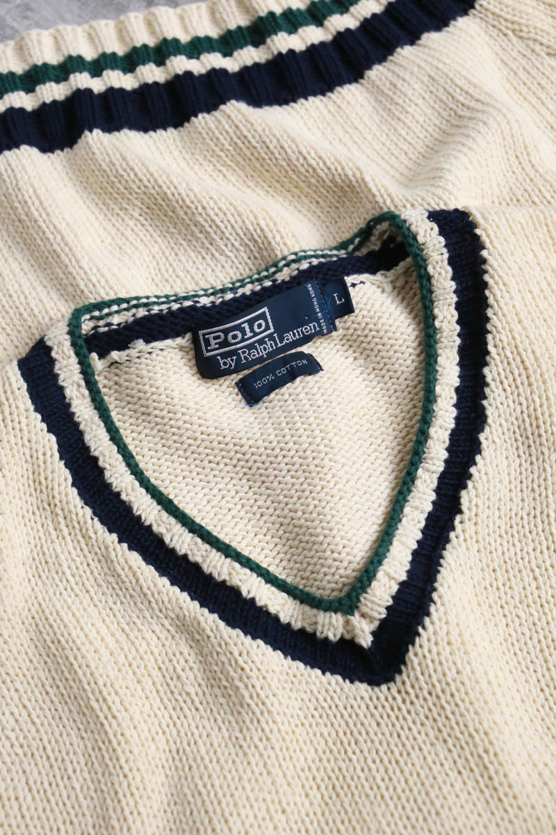 "Polo by Ralph Lauren" tilden taste V-neck cotton knit