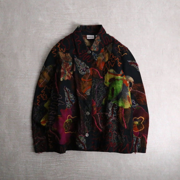 1990s CHICO'S embroidery cotton shirt jacket