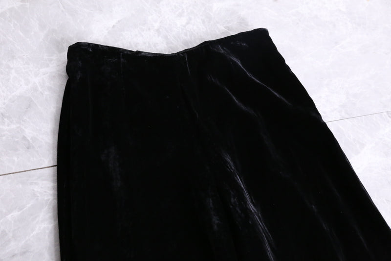 no mistake black color velor pants