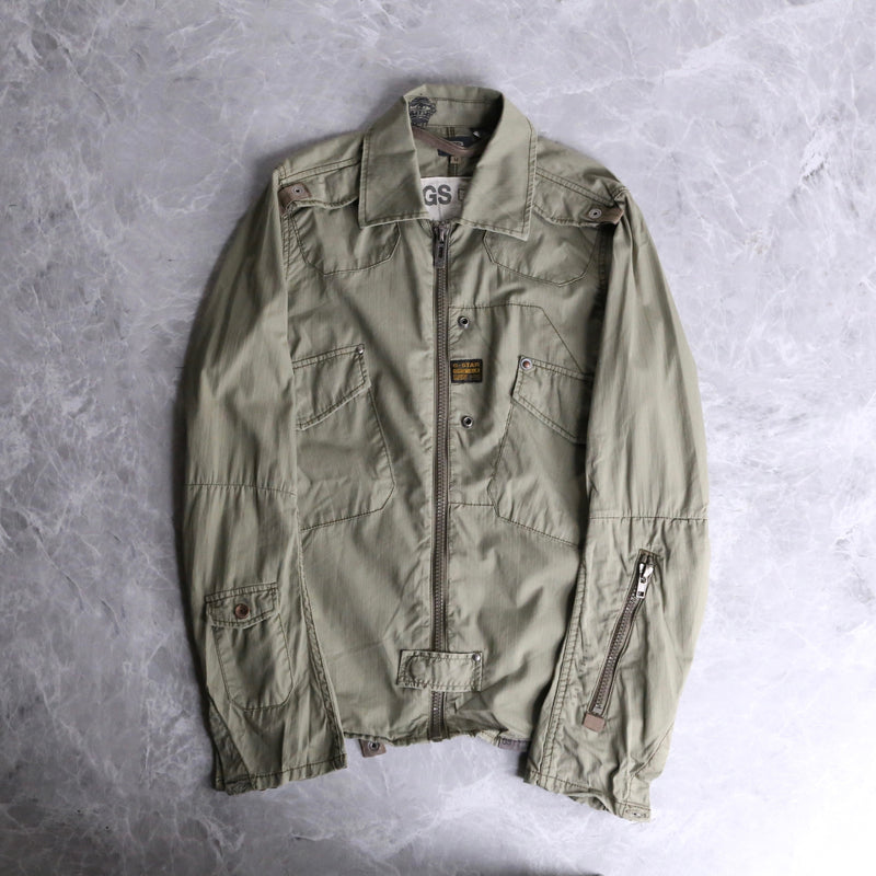 "G-star raw" work motif zip-up jacket