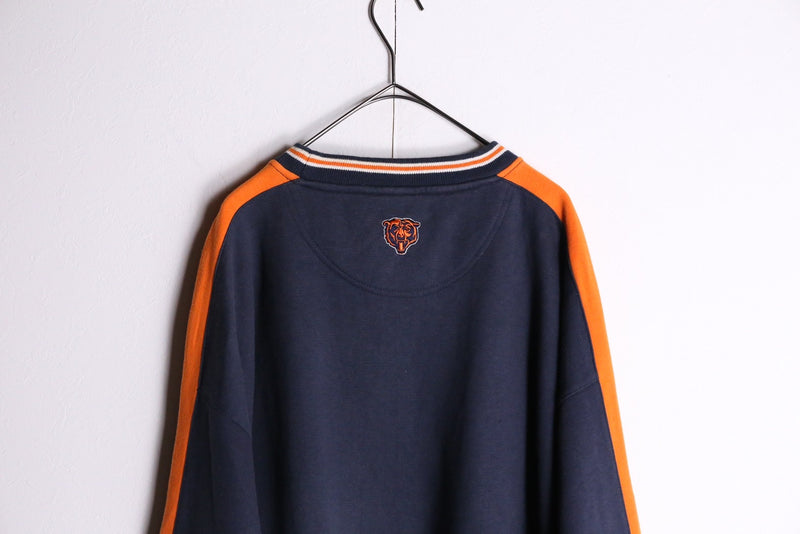 orange×navy chicago bears game sweatshirts