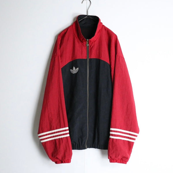 “adidas”red &black track jacket