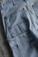 "Carhartt"double knee light wash wide denim