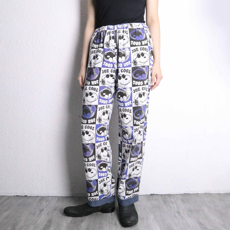 JOE COOL snoopy print easy pants