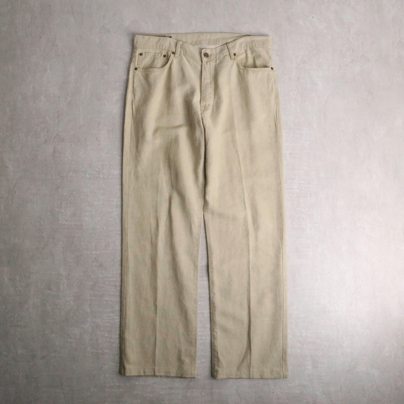 "Marlboro"beige straight pants