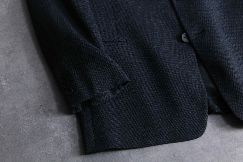 "GIORGIO ARMANI" indigo wool tailored jacket