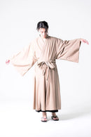 BISHOOL Tropical Wool KIMONO Dress Coat taupe