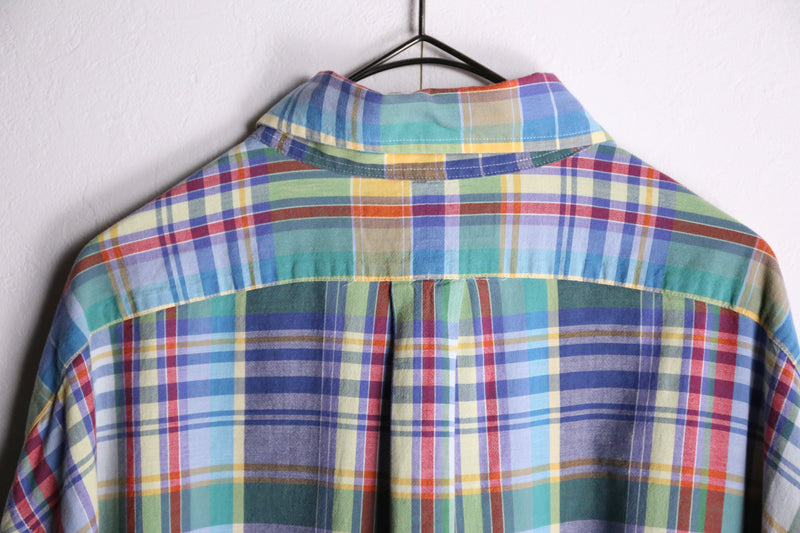 "Polo by Ralph Lauren" pastel color check button down shirts