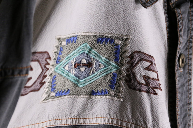 ethnic embroidery western shirt