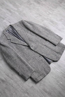 “Christian Dior” herringbone tweed 2B tailored jacket