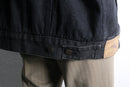 black color loose silhouette denim jacket