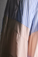 "Re:make" stripe shirt patchwork pajama pants
