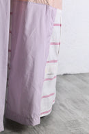 "Re:make" stripe shirt patchwork pajama pants