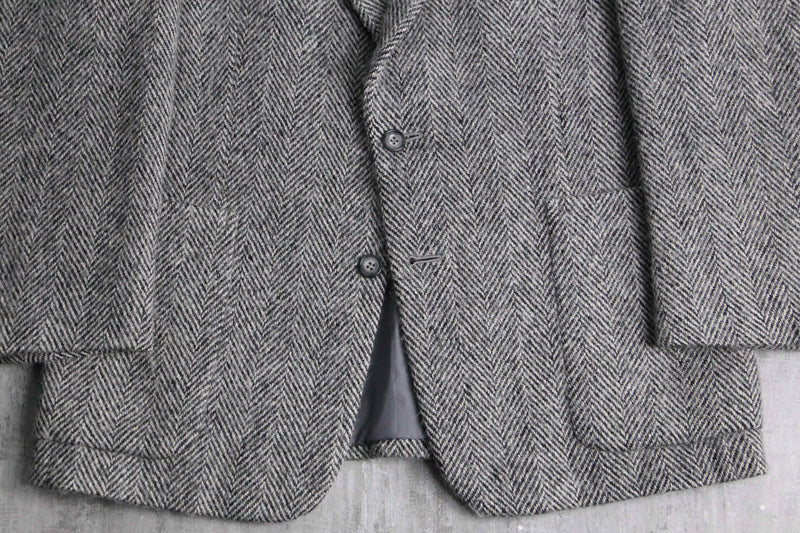 “Christian Dior” herringbone tweed 2B tailored jacket