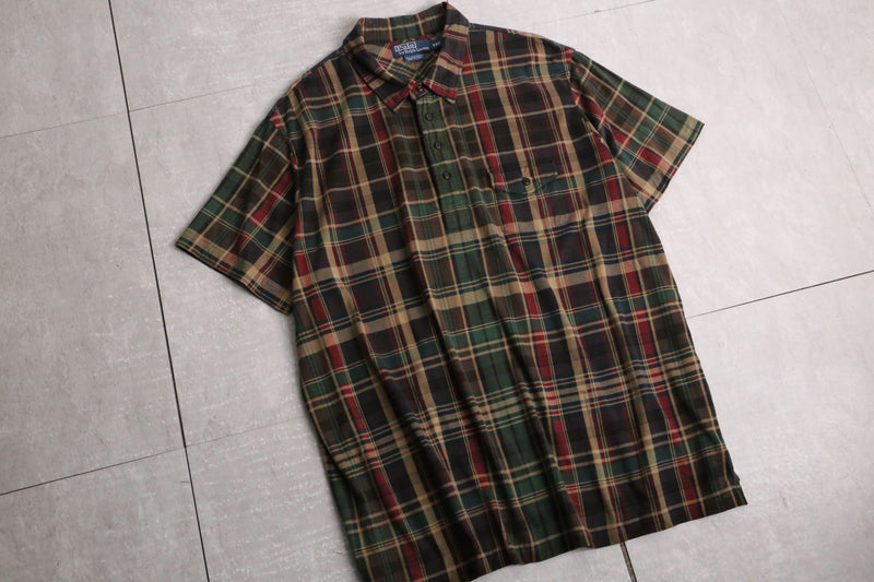 ”Polo by RL” tartan check cotton polo  shirt