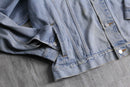"Levi's" damage neck light blue denim jacket