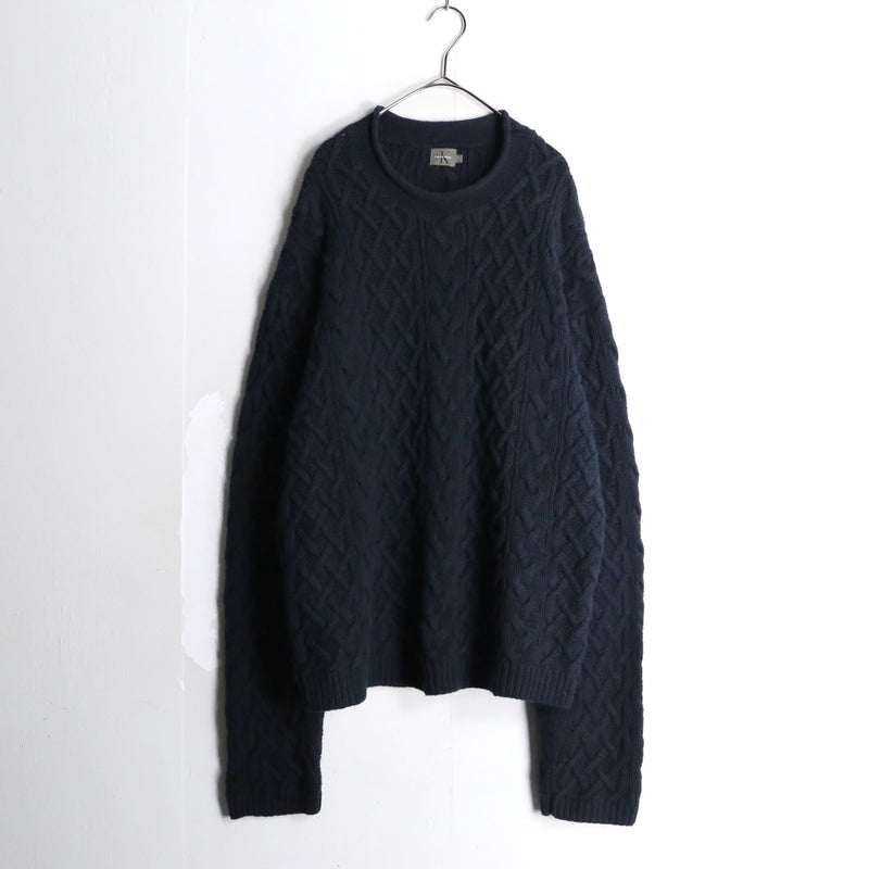 "Calvin Klein" black roll neck cotton knit