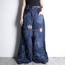''Re:make''buggy dark blue denim pants