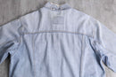 "Levi's" damage neck light blue denim jacket