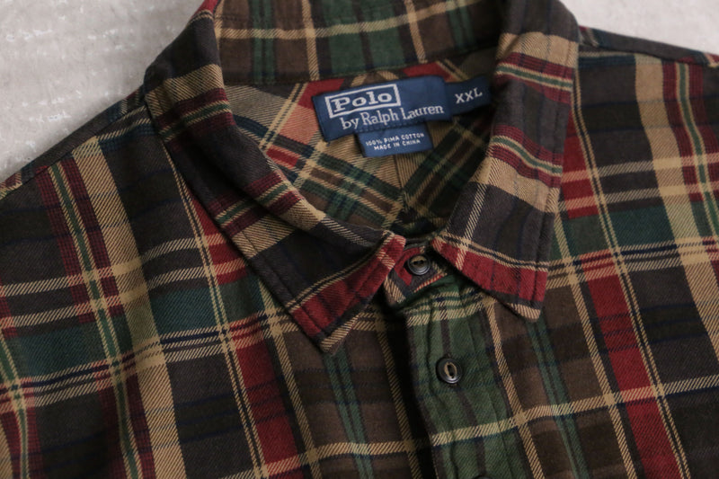 ”Polo by RL” tartan check cotton polo  shirt