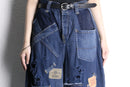 ''Re:make''buggy dark blue denim pants