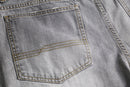 90-00's faded gray denim baggy shorts