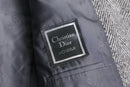 “Christian Dior” herringbone tweed 2B tailored jacket