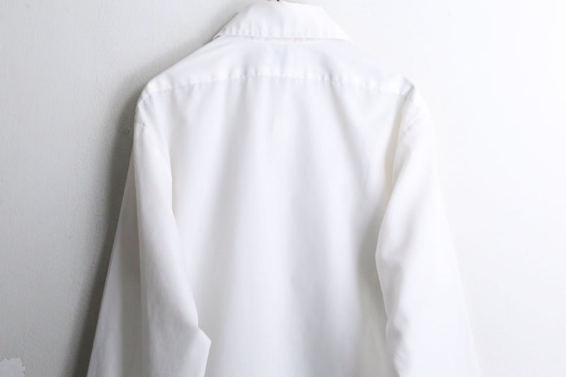 70’s pure white frill L/S shirt