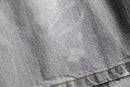 90-00's faded gray denim baggy shorts