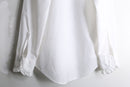 70’s pure white frill L/S shirt