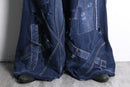 ''Re:make''buggy dark blue denim pants