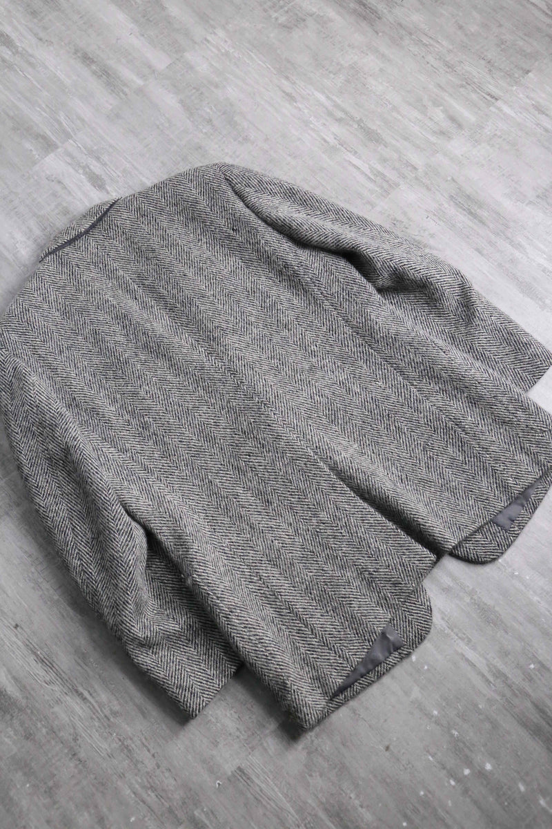 “Christian Dior” herringbone tweed 2B tailored jacket