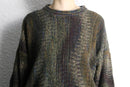 “BACHRACH”textured multicolor 3D knit