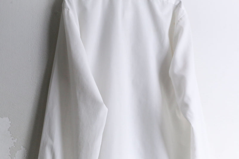 70’s pure white frill L/S shirt