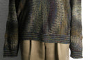 “BACHRACH”textured multicolor 3D knit
