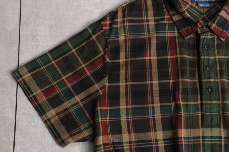 ”Polo by RL” tartan check cotton polo  shirt