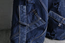 ''Re:make''buggy dark blue denim pants