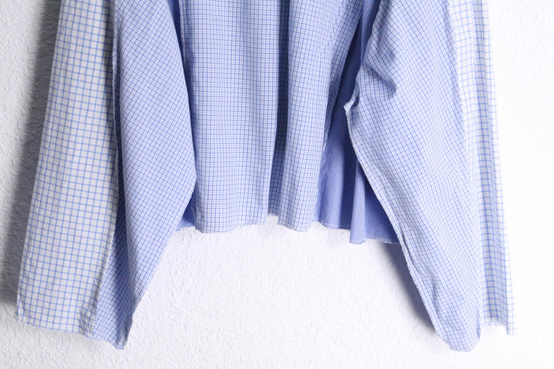 "Re:make" pop blue check docking shirt hoodie